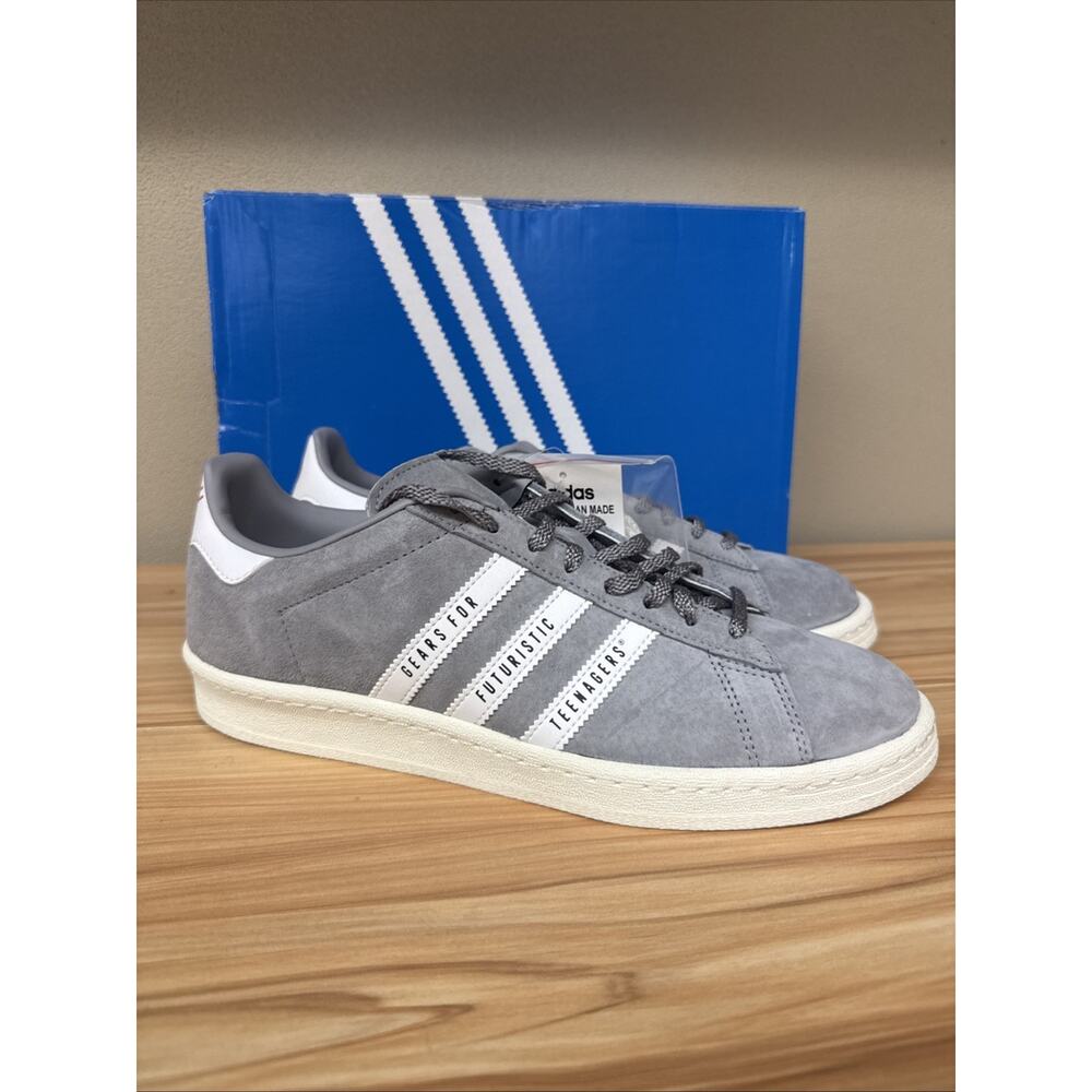 Adidas Gray and White Sneakers